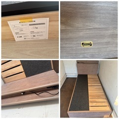 💛美品 Simmons シモンズ ビューティレスト シングル ベッド+マットレス付の画像