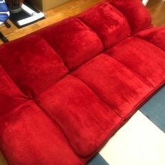 【受け渡し希望】ソファー  ソファーベッド ３人掛け 中古の画像