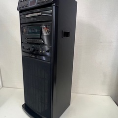 【カセット・マイク再生OK！】カラオケ練習に最適！CDデッキ（CD部故障あり）の画像