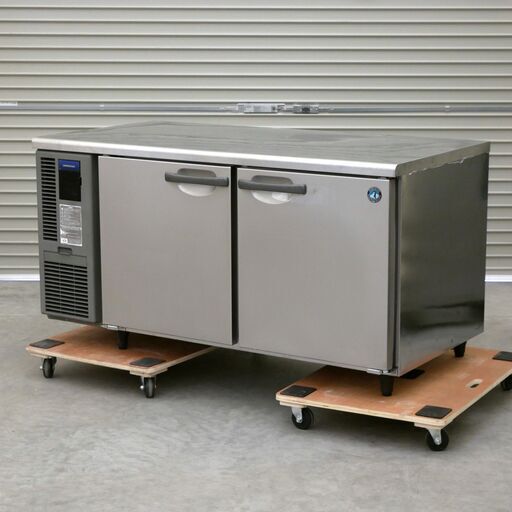 【11/21受渡完了】≪zyt2540ジ≫ ホシザキ 業務用 テーブル形冷蔵庫 RT-150SDF 横型2ドア コールドテーブル 幅150cm 2013年製 AC100V 簡易動作確認済 現状品 中古厨房機器/宮城県仙台市 71102-03