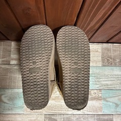 リブ編みニットカフブーツ 【24.5cm】の画像