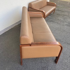 3人掛けソファ　応接用ソファ　在庫2脚　オフィス家具　ロビー　の画像