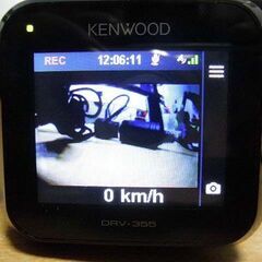 2023年製 KENWOOD ドライブレコーダー DRV-355 32GBカード付 中古経年品 現状渡し ドラレコの画像