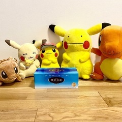 【美品】　ポケモン　ぬいぐるみ5体セット（ピカチュウ・メタモンピカチュウ・ヒトカゲ・イーブイ）大きめサイズの画像