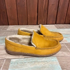 スエードモカシン イエロー【24~24.5cm】の画像