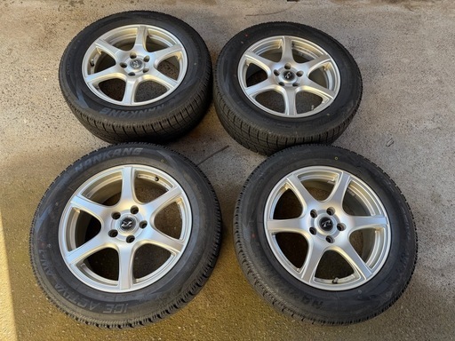 225/60R17 4本セット NANKANG ナンカン AW-1スタッドレス 2022年製 ホイール付き　バランス調整済　アルファード　ヴェルファイア 225/60R17 4本セット NANKANG ナンカン AW-1スタッドレス 2022年製