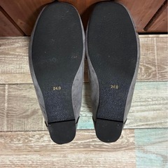 スエードローファー グレー【24cm】の画像