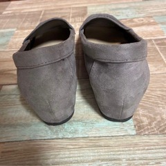 スエードローファー グレー【24cm】の画像