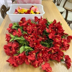 レイ　フラダンス　ハイビスカス　髪飾り　造花　の画像