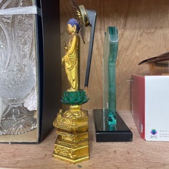 難あり立阿弥陀仏像／純金中七重肌本粉の画像