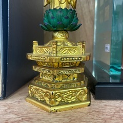 難あり立阿弥陀仏像／純金中七重肌本粉の画像