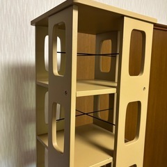 本棚　回転式　　DVD CDラックの画像