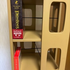 本棚　回転式　　DVD CDラックの画像