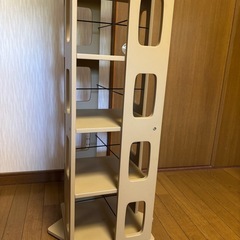 本棚　回転式　　DVD CDラックの画像