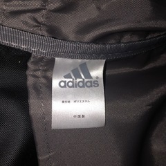 M【中古品】adidas アディダス ショルダーバッグ 黒 大容量 通学 旅行 カバンの画像