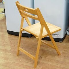 木製 折りたたみチェア 幅41×奥行52×高さ79.5cm 椅子 いす イス 折り畳み 折畳み 札幌市 清田区 平岡の画像