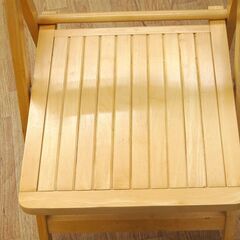 木製 折りたたみチェア 幅41×奥行52×高さ79.5cm 椅子 いす イス 折り畳み 折畳み 札幌市 清田区 平岡の画像