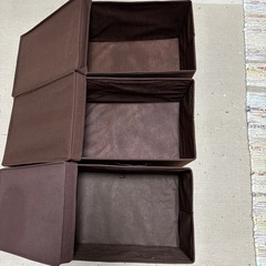 カラーボックス用収納ケース3個
