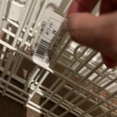 水飲みおまけ付き60センチペット用ケージ ホワイト折りたたみ可能の画像