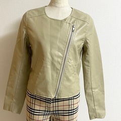 新品★未使用★タグ付き▪️clear ライダースジャケット　定価6000円　フリーサイズ　M？L？の画像