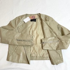 新品★未使用★タグ付き▪️clear ライダースジャケット　定価6000円　フリーサイズ　M？L？の画像