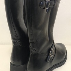 M【未使用品】ブーツ メンズ エンジニアブーツ ショートブーツ 黒 レザー調  44 レインブーツ 靴の画像