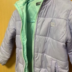 BABYDOLL ベビー キッズ ダウンジャケット 130cm パープル ミントの画像