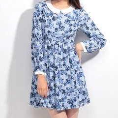 新品★タグ付き★earth music&ecology 花柄 ワンピース M 定価6000円の画像