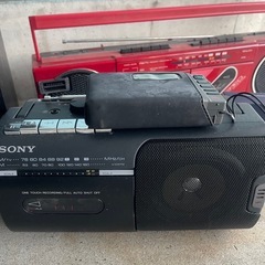 DENON スピーカー　東芝Wカセット　SONY　ラジオ他　現状品まとめの画像