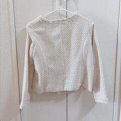 レディース ホワイトジャケットLサイズの画像