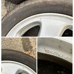 165/55R14 ZEETEX（ジーテックス） 2017年製 アルミ 14×4.5J  P.C.D 100×4H オフセット 45 4本セットの画像