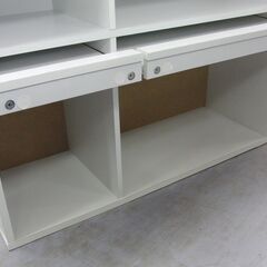 本棚 扉付き ブックラック 幅90.5×奥行39×高さ90.5cm ディスプレイラック フラップ扉 飾り棚 シェルフ 札幌 手稲の画像