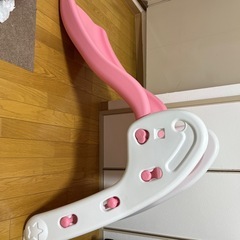 子供用　滑り台ピンクの画像