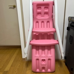 子供用　滑り台ピンクの画像