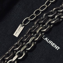 SAINT LAURENT シルバーチェーンネックレスの画像
