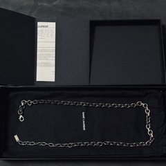 SAINT LAURENT シルバーチェーンネックレスの画像