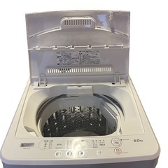 2021年製 縦型洗濯機 ヤマダセレクション 6kg YWM-T60H1の画像