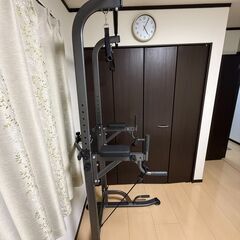 【美品】GOGOJUMP 懸垂マシン 耐荷重180kg 11段階高さ調整 多機能筋トレ器具 家庭用の画像