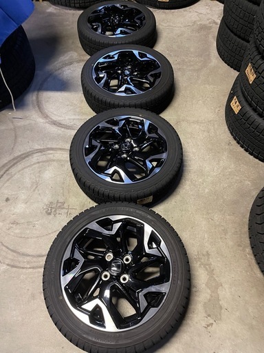 【美品】ホンダN-BOX カスタム15インチ純正ホイール・スタッドレス4本セット 引き取り可