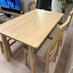【美品】ダイニングテーブルセット 北欧 IKEAの画像