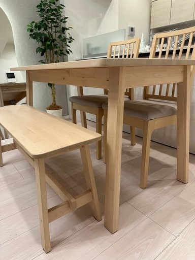 【美品】ダイニングテーブルセット 北欧 IKEA
