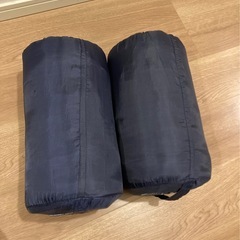 キャンプスタッグ　寝袋　2個　ネイビーの画像