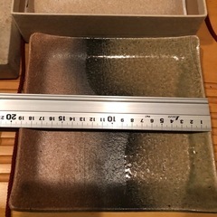 信楽角皿2枚の画像