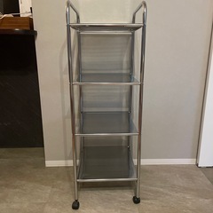 キャスター付き　マルチワゴン　キッチンワゴン　中古ですの画像