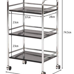 キッチンワゴンラック ３段の画像