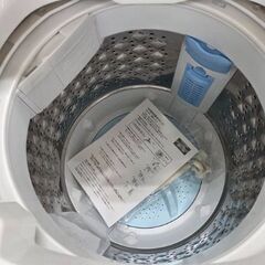 J8656 【リユースのサカイ柏店】 TOSHIBA 東芝 AW-5G6-W 全自動洗濯機 グランホワイト 洗濯5.0kg 乾燥機能無 上開き 2018年　動作確認、クリーニング済み 新品参考価格49,280円の画像