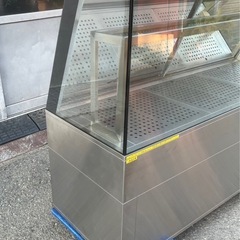 【動確済み】希少 特注品 美品 対面ホットショーケース 三相 200V 照明/単相 100V 使用頻度少ない美品 W1720×D600×H1300mm 〜75℃ 大阪発の画像