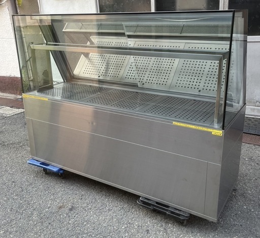 【動確済み】希少 特注品 美品 対面ホットショーケース 三相 200V 照明/単相 100V 使用頻度少ない美品 W1720×D600×H1300mm 〜75℃ 大阪発