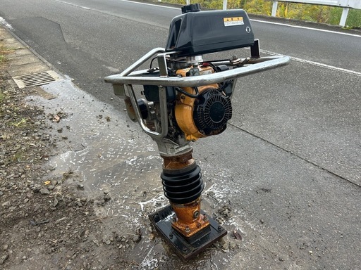 明和　ランマー タンピング 高打撃 RTc-65 転圧機 タンパランマー 地固め 整地 舗装 道路 仕上げ 建設機械 ロビンエンジン　宮崎　簡易始動動画あり