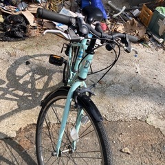 綺麗な２４インチ７段ギヤ自転車の画像